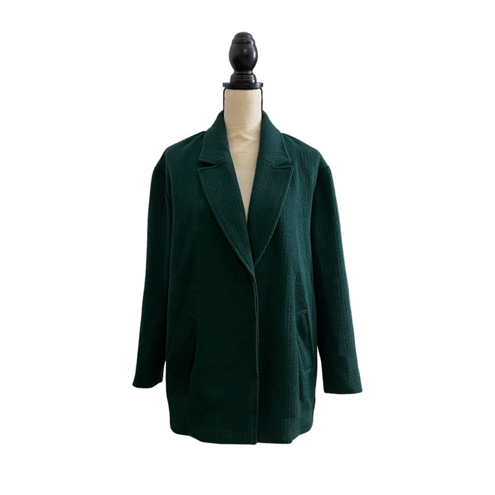 Forest green blazer coat